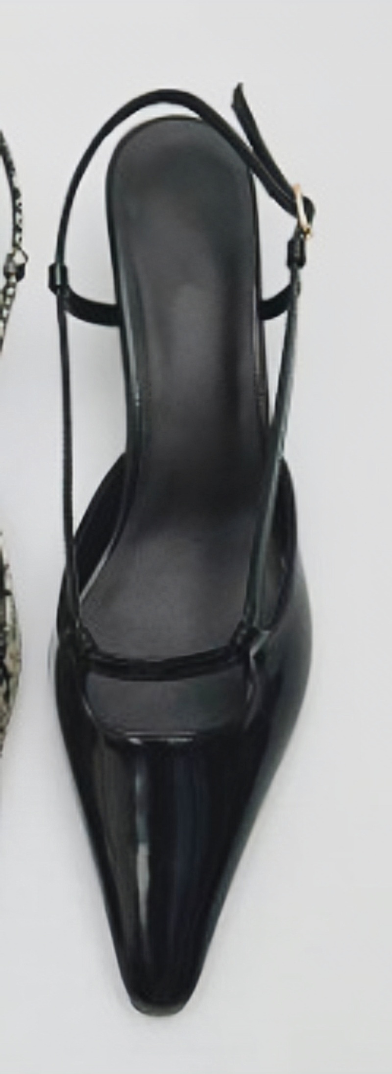 Slingback feminino apontou toe - Leather Classic Strap avaliação e preço